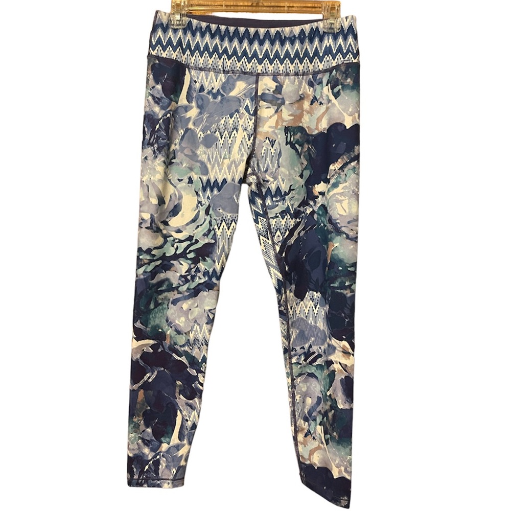 prAna roxanne indigo garden printed leggings